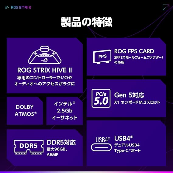 ASUS ROG STRIX X870-I GAMING WIFI AMD Ryzen 9000 Series AM5 Compatible with X870 Chipset Mini-ITX Motherboard/Domestic Authorized Dealer