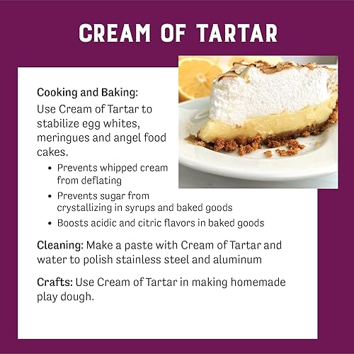 Vista 13 de Judee's Gluten Free Cream of Tartar - Estabilizador para hornear y crema de tártaro para hornear, sin gluten y sin OMG, apto para dieta cetogénica