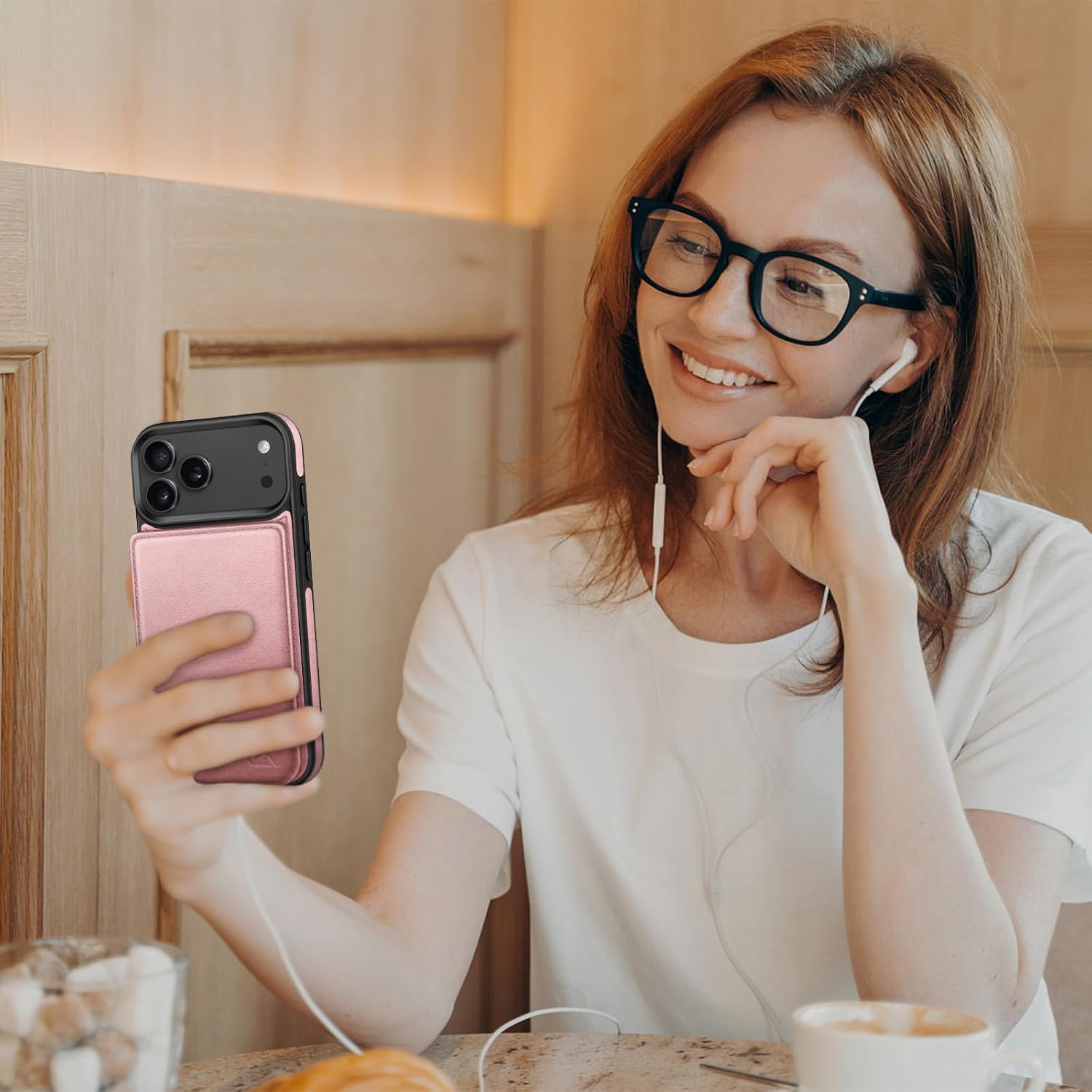 DJDUCK Designed for iPhone 17 Pro Max Case Wallet with Card Holder, [Magnetic Clasp Cover] [RFID Blocking Leather Protection] Shockproof Women Men Cases 6.9 Inch for Apple 17 ProMax Rose Gold - Image 7