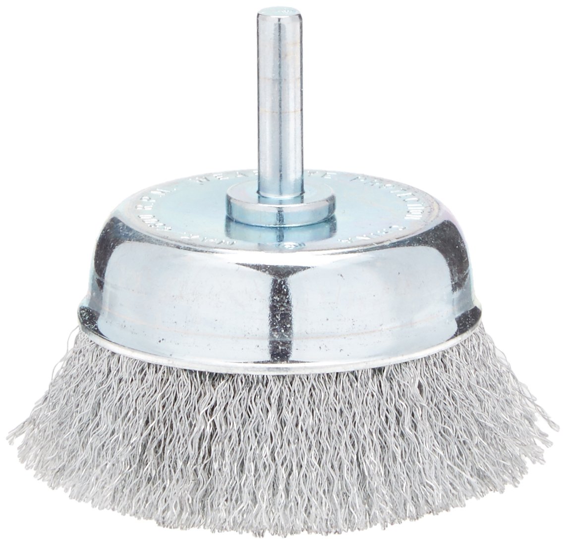Weiler 2-3/4 in. Dia. x 1/4 in. Vortec Steel Fine 1 pc. Crimped Wire Cup Brush