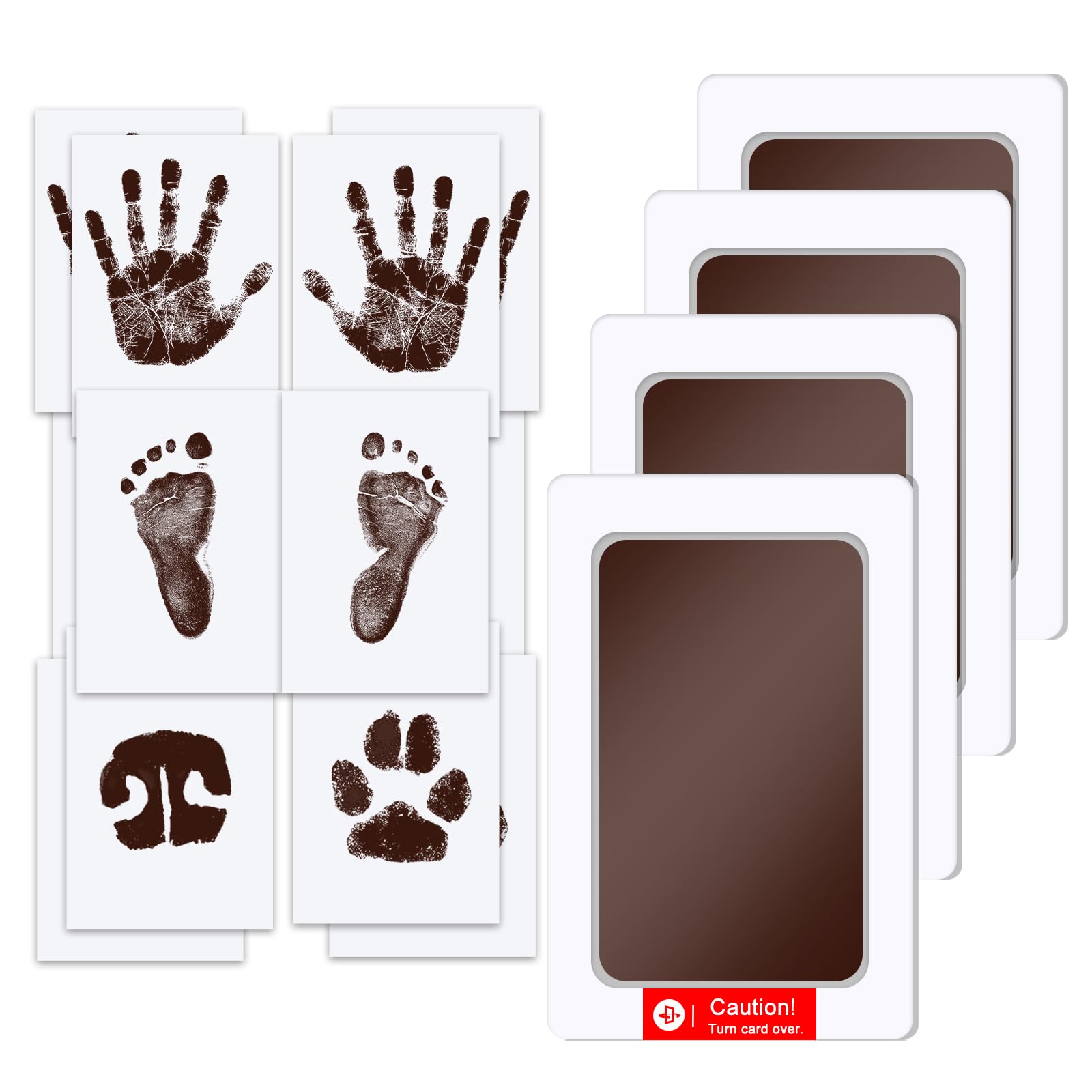 TATUNER Baby Hand and Footprint Kit Inkless - Mess Free Ink Pad, Paw Print Kit for Dogs and Cats, Safe Clean Touch Ink Pads for Newborn Handprints — view 95