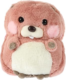 ERINGOGO Bolso Bandolera De Peluche para Niñas Diseño De Animalito con Dibujos Animados Adorable Bolso De Mano De Peluche para Niñas Color Rosa
