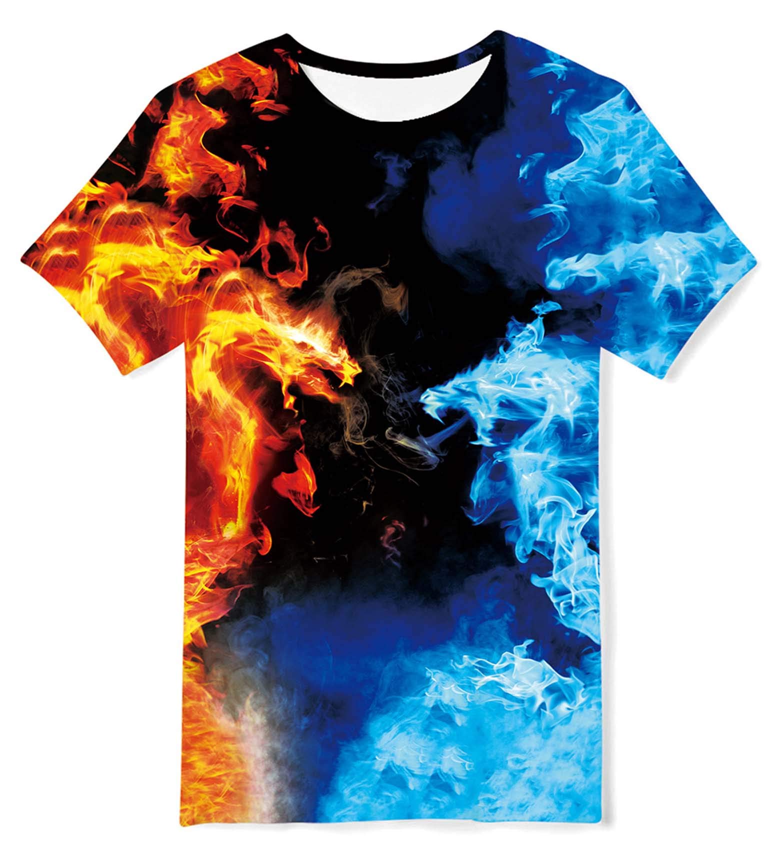 Kids4ever Camiseta de manga corta para niños y niñas, divertida impresión en 3D, para verano, 6-16 años