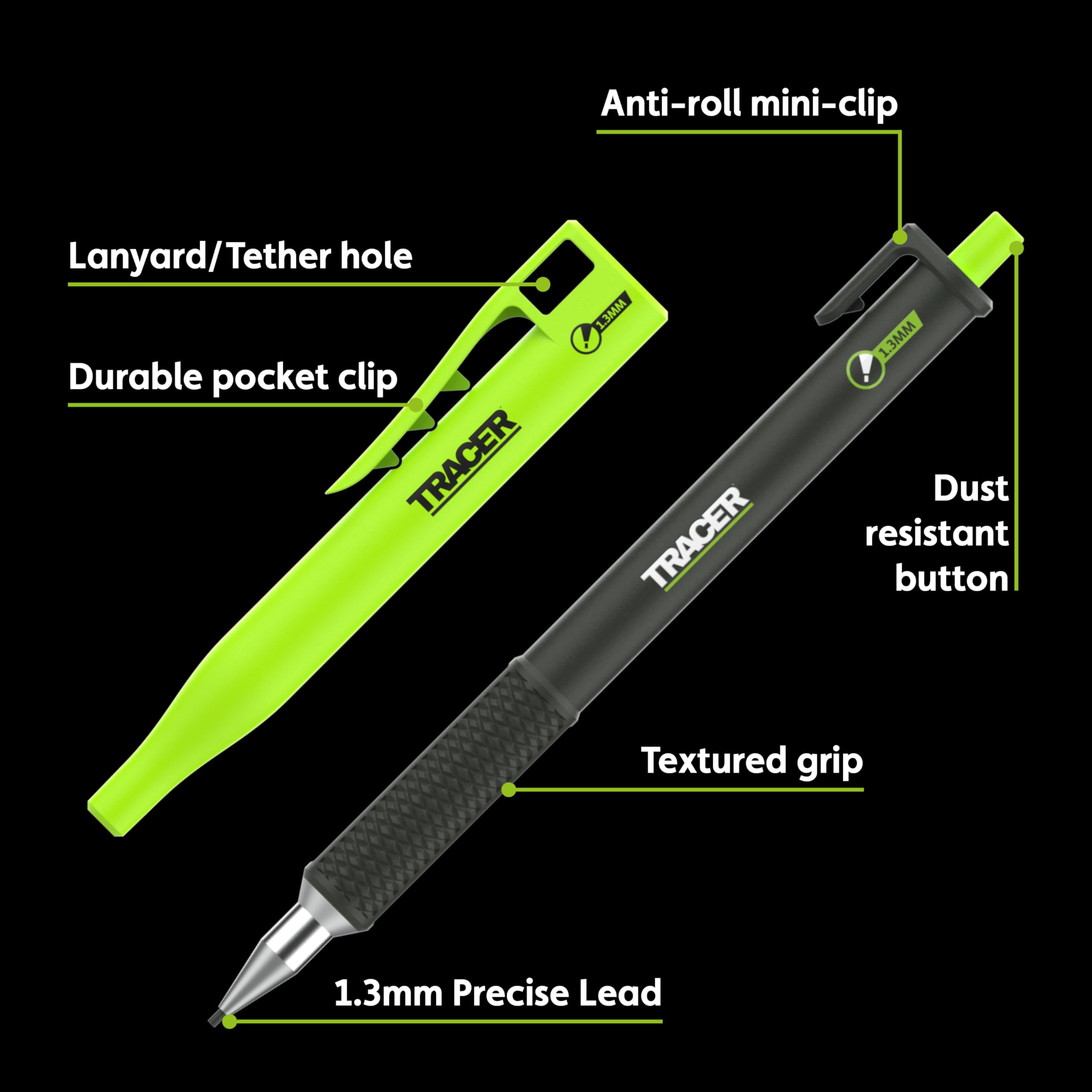Tracer Carpenter Pencil - Precision Marking Tool -2