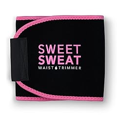 Sports Research® Sweet Sweat Waist Trimmer - Premium Sweat Enhancing Fitness Belt for Women & Men - 5 Adjustable Sizes