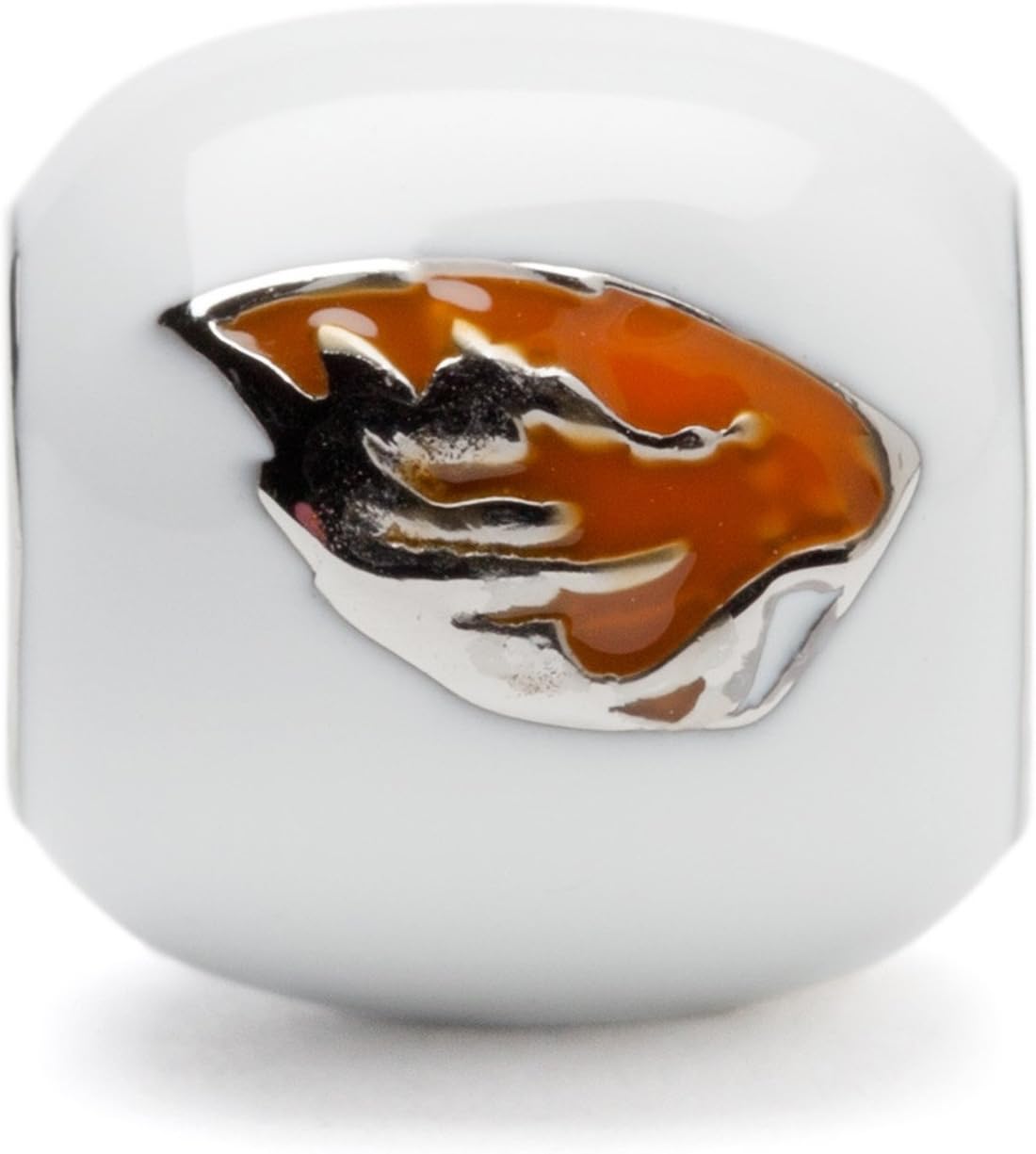 Stone Armory Charm for Oregon State – Oregon State University Bead Features White Beaver Bead Charm – Stainless Steel Compatible with Pandora Bracelets – Oregon State Jewelry - Gift for Fans & Alumni