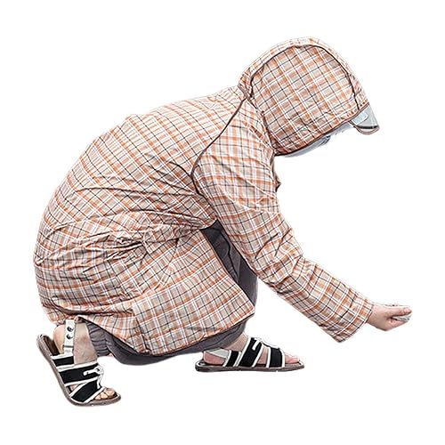 Impermeable para perros grandes - Chaqueta de lluvia para perros de poliéster con capucha transparente