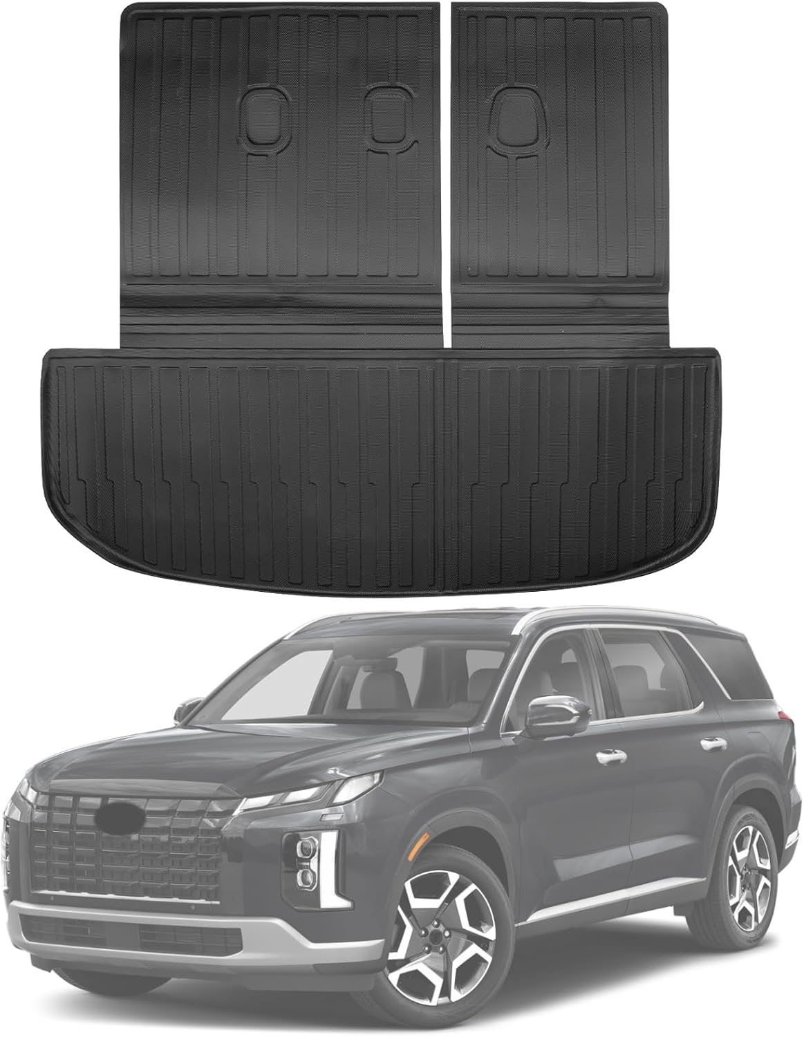 PSLER Cargo Mats Fit for 2020-2025 Palisade Cargo Liner Custom Trunk Mats for Palisade mat All Weather Trunk Liner Car Mats Car Liners