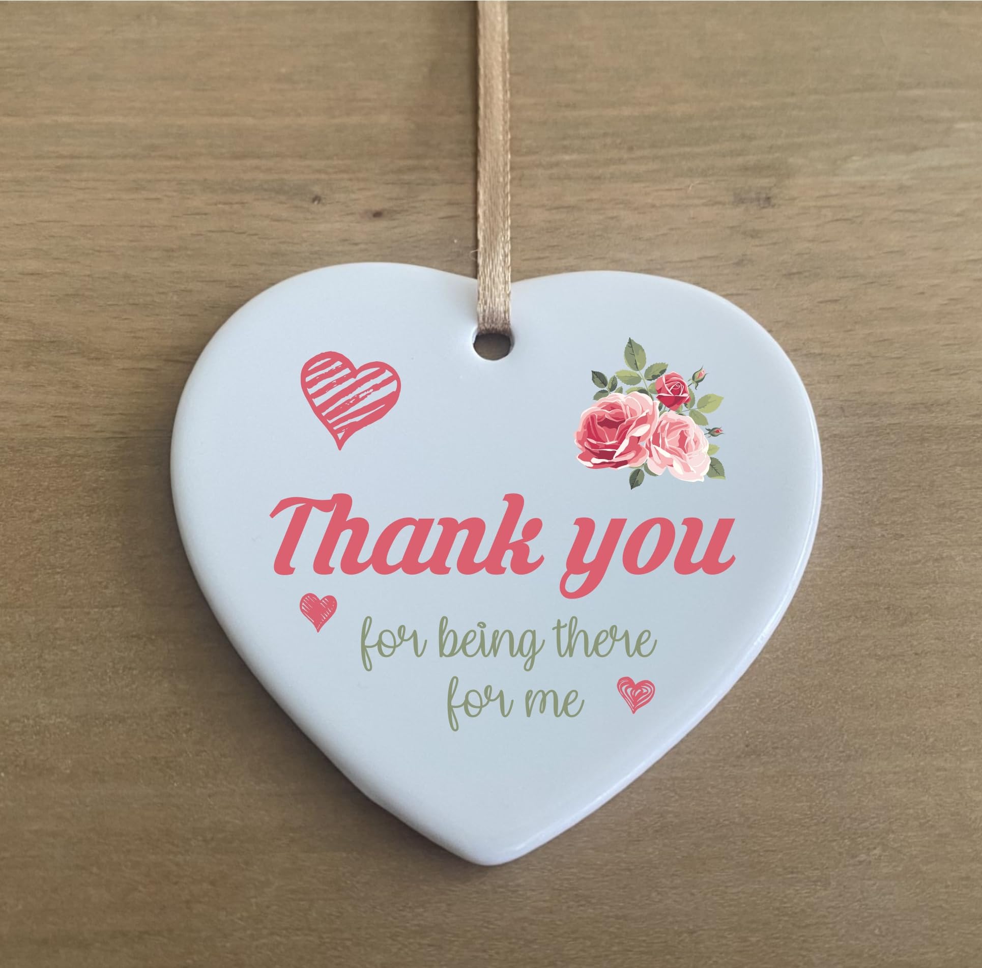 the sticker studio ltd Thank You For Being There For Me Quote Friends Ceramic Novelty Plaque Sign Gift cr50