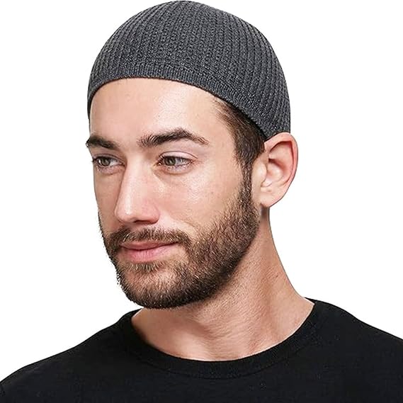 Beanies Hat for Men & Women - Kufi Muslims Men Namaz Prayer Hat Traditional Islamic Kufi Hat Eid Gift Knitted Muslims Men Prayer Hat