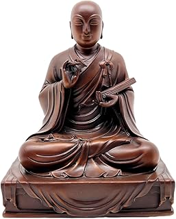 仏像 玄奘法師(大唐大慈恩寺三蔵法師) ブロンズ像 (高さ10cm×巾8cm)美術品フィギュア贈り物 プレゼント