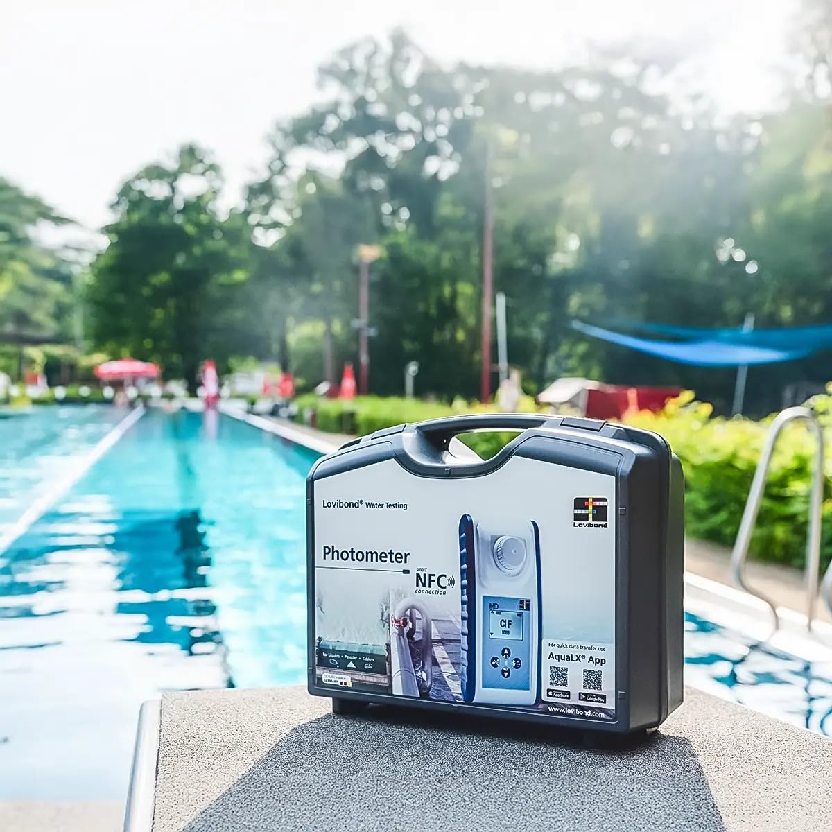 Lovibond MD150 Multiparameter-Photometer - Professionelles Wasseranalysegerät - IP67 - NFC & USB-C - Tabletten-Reagenz - Pool Trink- & Abwasseranalyse (Chlor, Brom, pH, CyA, TA + Ca)