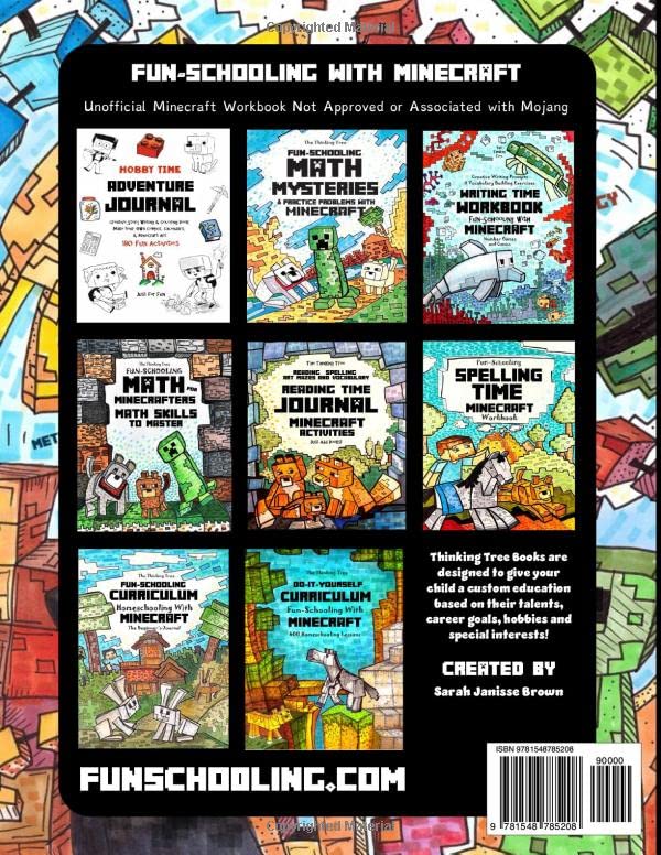 7 Subject Science Portfolio - Minecraft & The Real World: Ages 10 to 17 - Biology, Chemistry, Geology, Meteorology, Physics, Technology and Zoology ... Homeschooling Workbooks by Thinking Tree) - Image 2