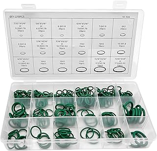 270 PCS Car AC O-Ring Kit, 18 Sizes Copper Auto Air Conditioning Repair O Ring Seals, Anti-Leakage O-Shaped Sealing Gasket Washer for Cars, Home, Universal Car Accessories