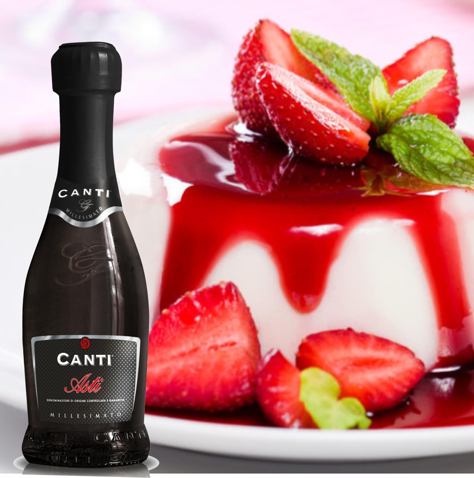 Canti - ASTI DOCG Millesimato Baby - Vino Espumoso - Variedad de Uva Moscato Italiana del Piemonte - 12x200 ml