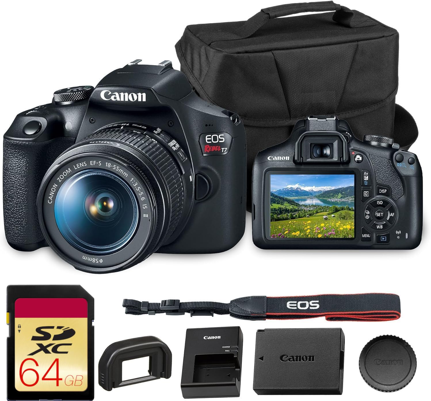 Amazon.com : Canon EOS Rebel T7 DSLR Camera | 24.1MP APS-C CMOS