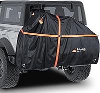 Faireach 800D Heavy Duty Waterproof Bike Cover for 2 Bikes on Rear Rack - Windproof Transport Cover with Straps & Bag