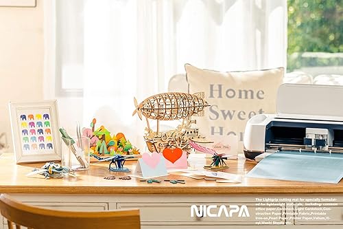 Miniatura 2 de NICAPA Alfombrilla de corte de agarre ligero (12 x 12 pulgadas, paquete de 10)  Alfombrillas de repuesto para acolchado azul adhesivo ligero