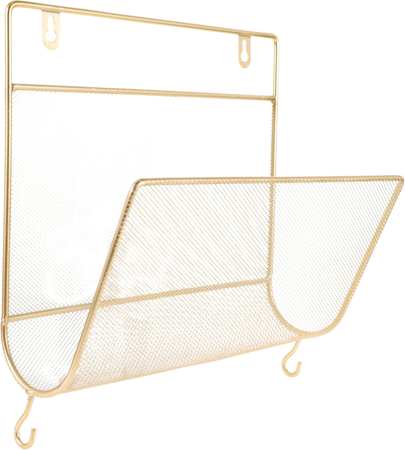 Decorative Iron Wall Hanging Bookshelf Magazine Rack Floating Shelf Wall-mounted Storage Shelf