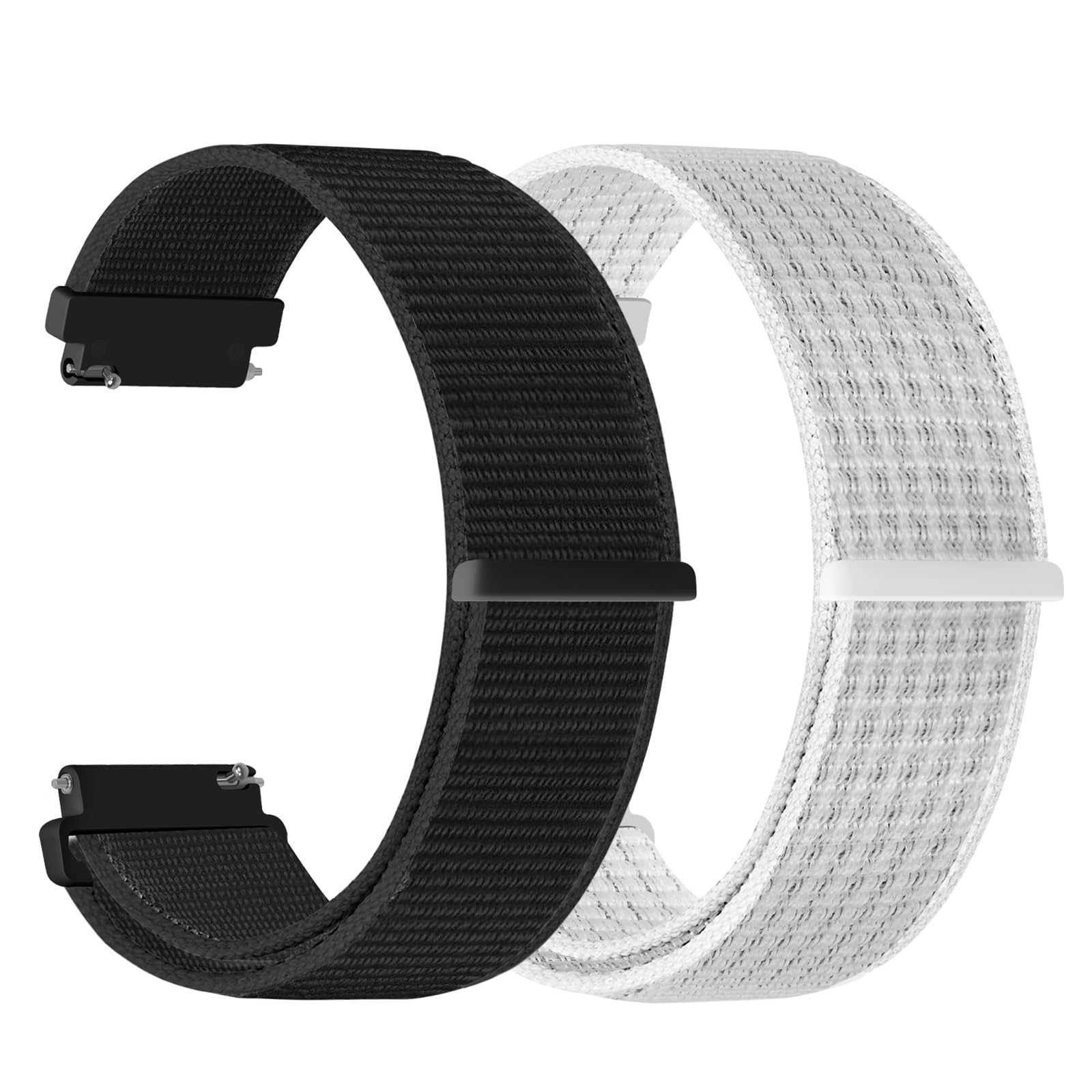 2 Pieces 22mm Nylon Bands Compatible with Amazfit Bip 6/Bip 5, Amazfit GTR 4/3/2, Quick Release Bands for Garmin Venu 3/2/Vivoactive 4 45mm, Redmi Watch 5 Active/Lite