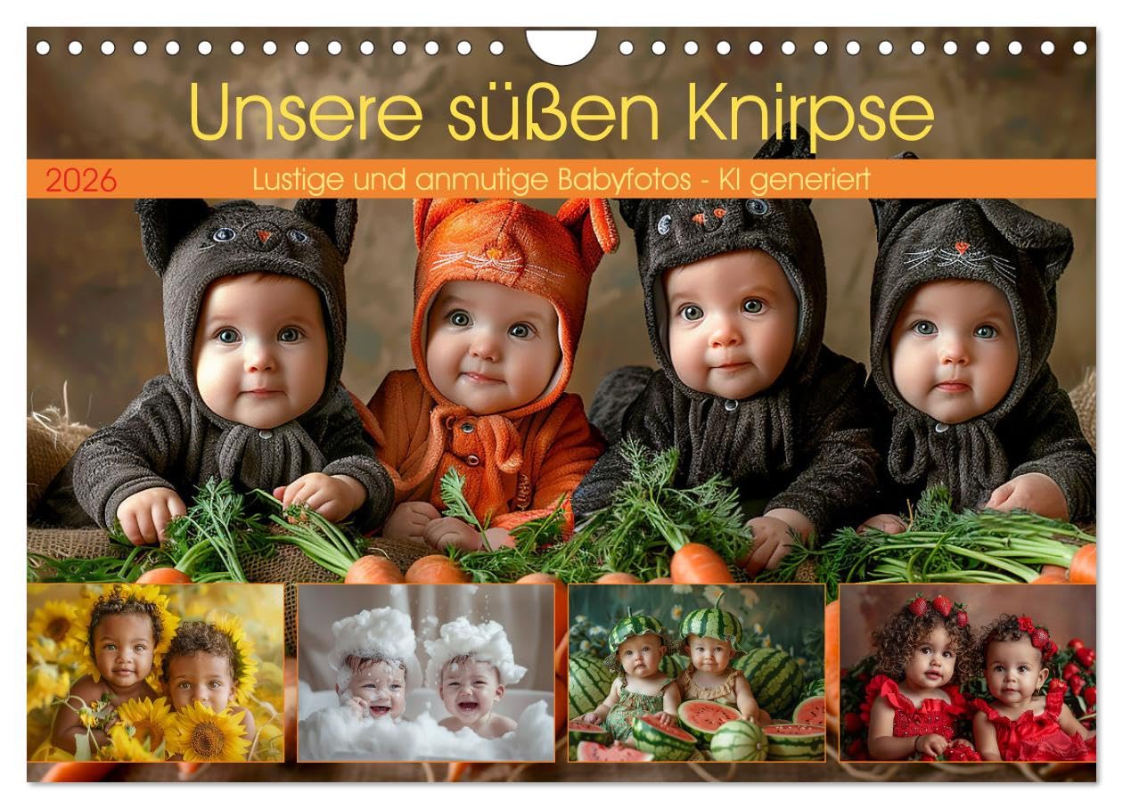 Our sweet tots UK-Version (Wall Calendar 2026 DIN A4 Landscape), CALVENDO 12 Month Wall Calendar โ image 1