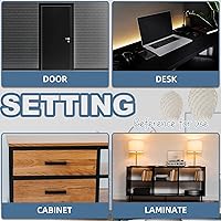 Vista 34 de Bandas de borde de melamina, rollo de chapa de 1/2 pulgada x 25 pies de borde blanco pre-pegado, cinta de madera real para reparación de gabinetes