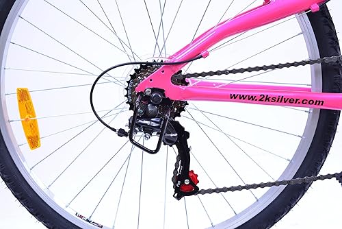 Miniatura 15 de Columba Bicicleta plegable de aleación de 26 pulgadas con 18 velocidades y doble suspensión plateado