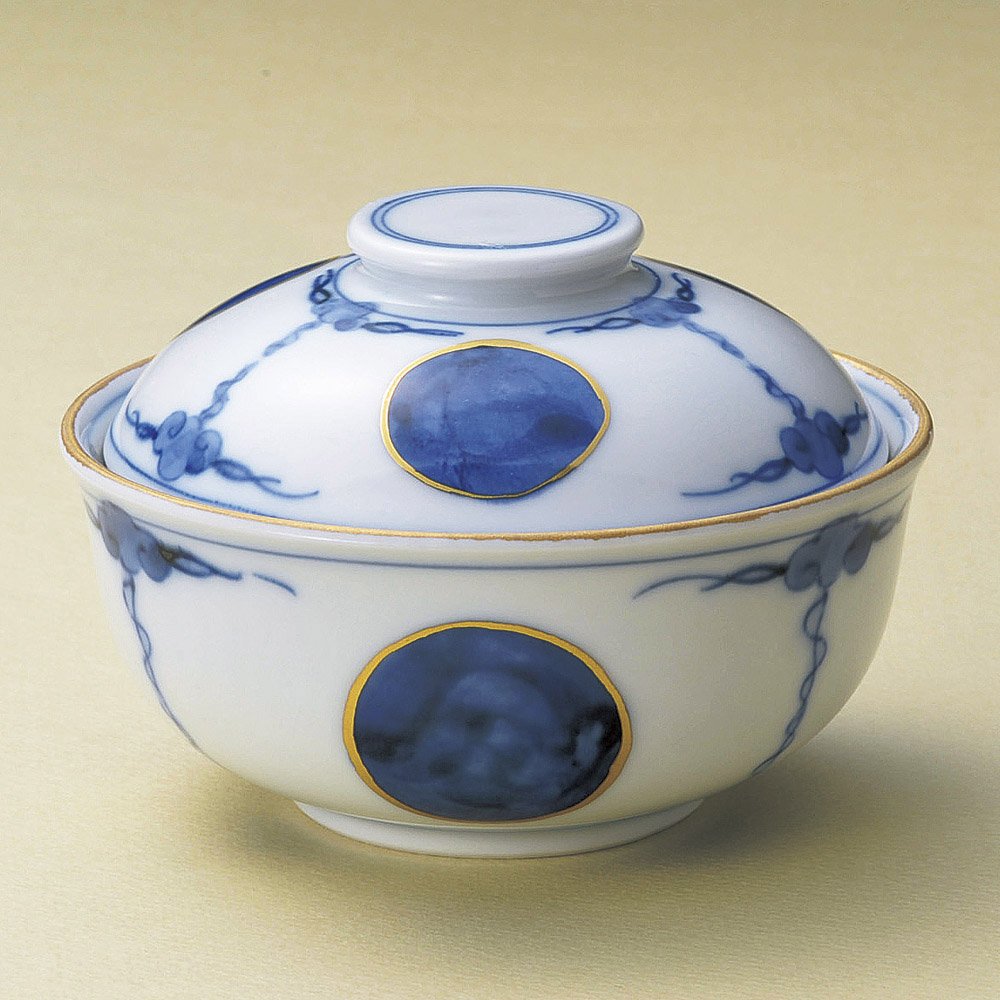 青丸紋寿 煮物椀 2個セット Amazon｜青丸紋寿煮物碗 [12.4 x 7.8cm 340g] 【煮物碗】 強化 | 料亭
