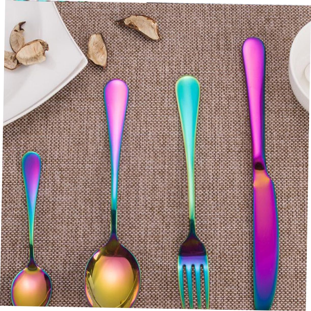 Stainless Steel Cutlery Set Silverware Set for Dinnerware Tableware Supplies Steak Fork Spoon Knife