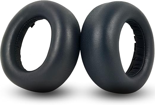 EMiEN Earpads Cushions Replacement for PlayStation 5 Headset, Sony PlayStation 5 Pulse PS5 3D Wireless Headset Ear Pads Cushions Black Protein Leather with Noise Isolation Memory Foam