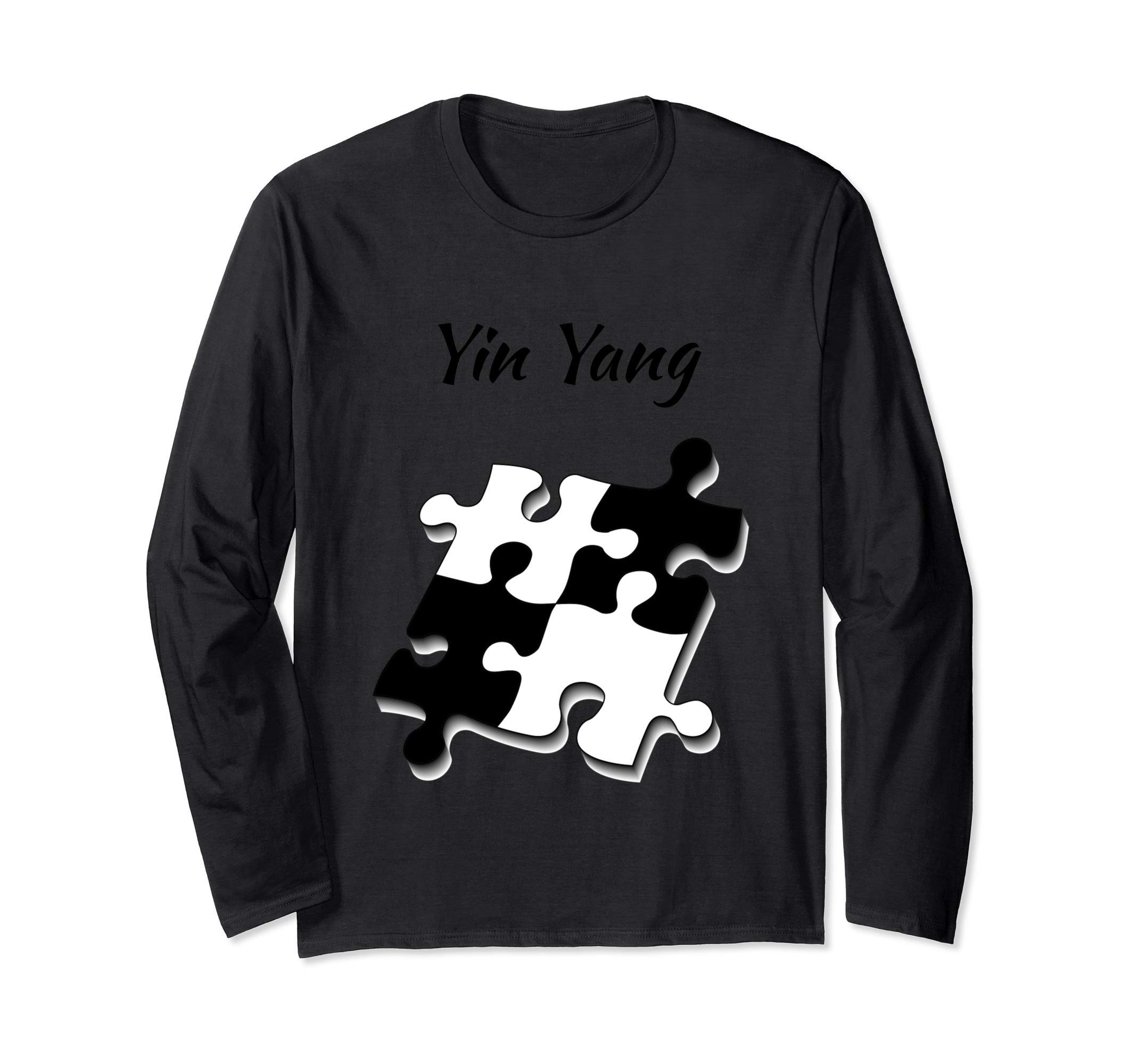 Yin Yang Puzzle Tshirt Long Sleeve T-Shirt