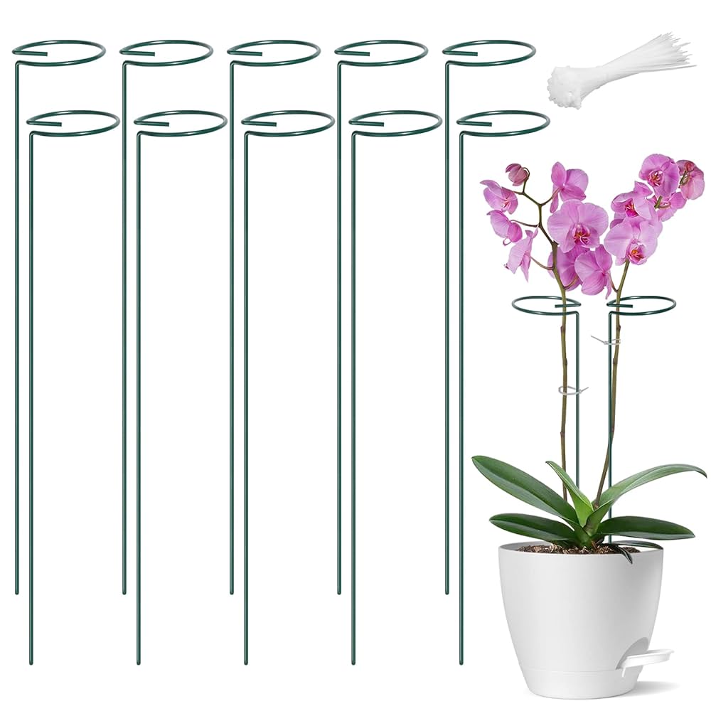 園芸事典 園芸支柱 8mm ×750mm 100本 セット シンセイ