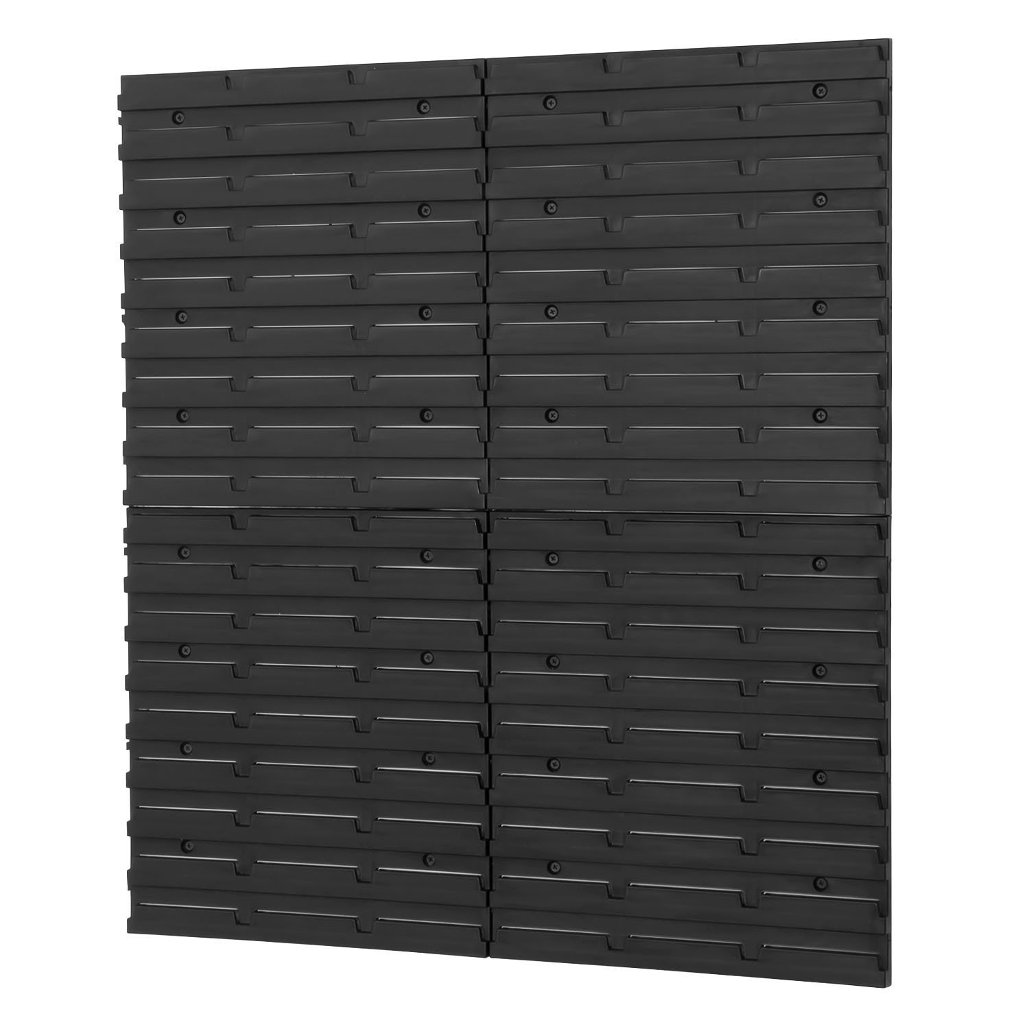 Lot De 4 Plaques Murales Plastique Pour Bacs à Becs - Garage Atelier Rangement - 34,5 X 38,5 Cm