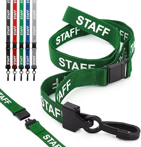 CKB Ltd Visitor LANYARDS Breakaway Safety Lanyard Neck Strap Swivel Plastic Clip Voor Id Kaarthouder Pull Quick Release Ontwerp Blauw Pack Of 50 1011835475