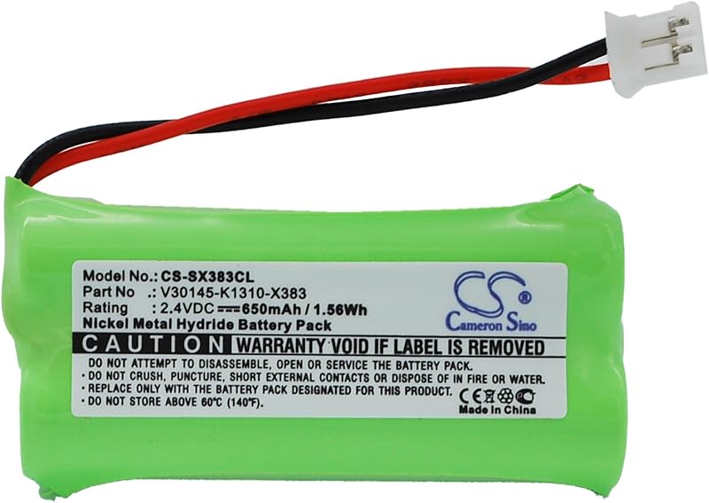 XPS Replacement Battery for Siemens Gigaset A12 Gigaset A120 Gigaset A14 UNIVERSUM CL15 SL15 and Others PN C30852D1640X1 S30852-D1640-X1 V30145-K1310-X359 V30145-K1310-X383