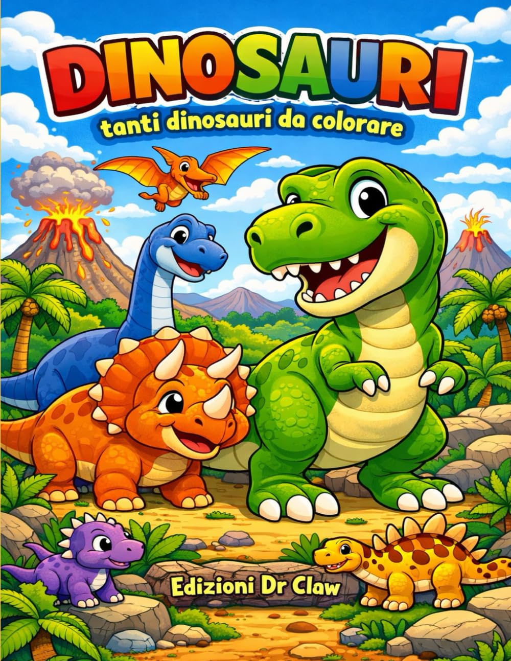 Dinosauri: Tanti dinosauri da colorare