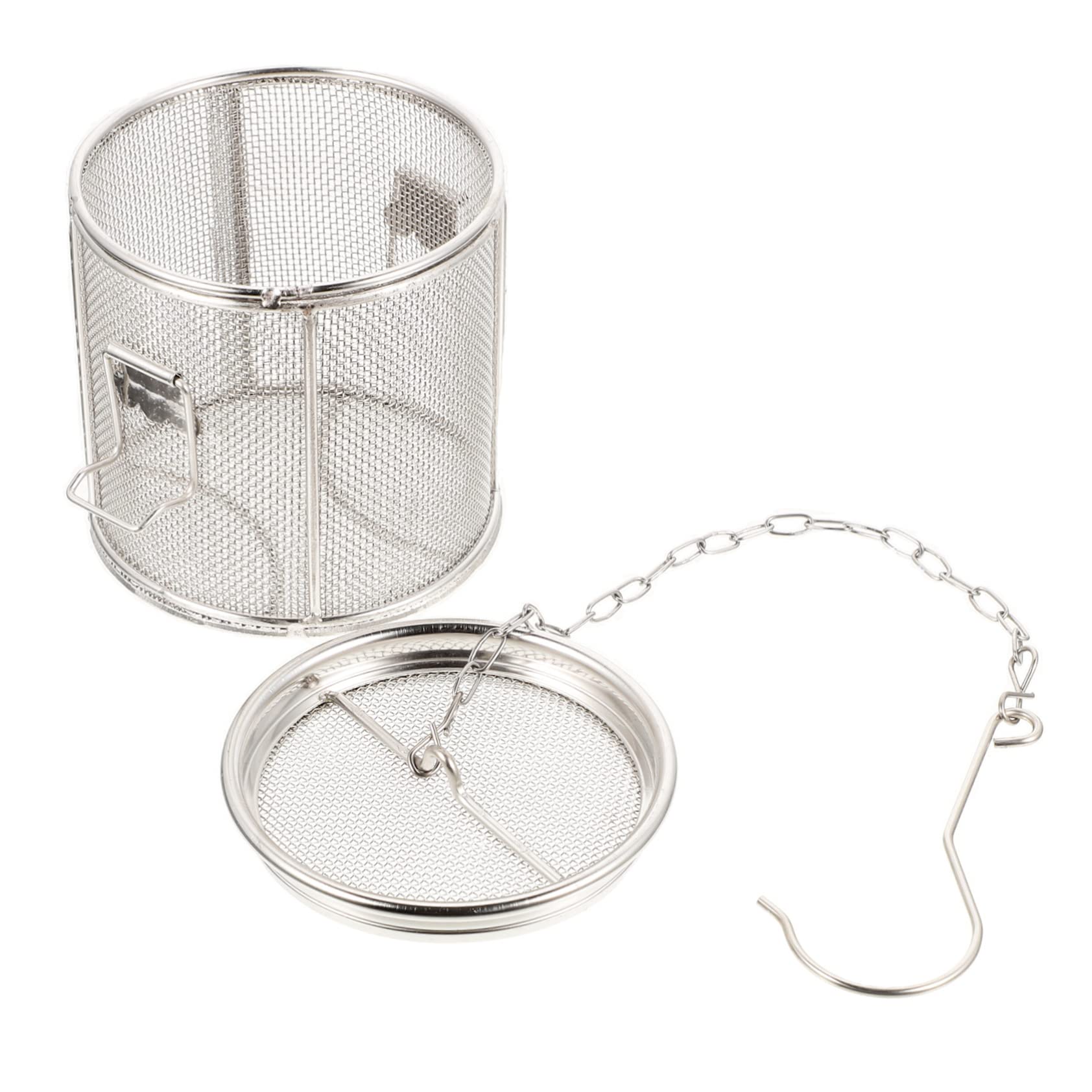 Uonlytech Stainless Steel Spice Seasoning Strainer Compact Tea Infuser for Steeping Herbal Teas Soups and Chinese Medicine Cooking Accessory