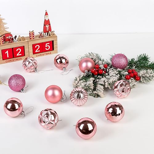 Miniatura 5 de ZHMTang - Bolas de Navidad de 41 quilates 1.57 pulgadas (40 mm, negro)