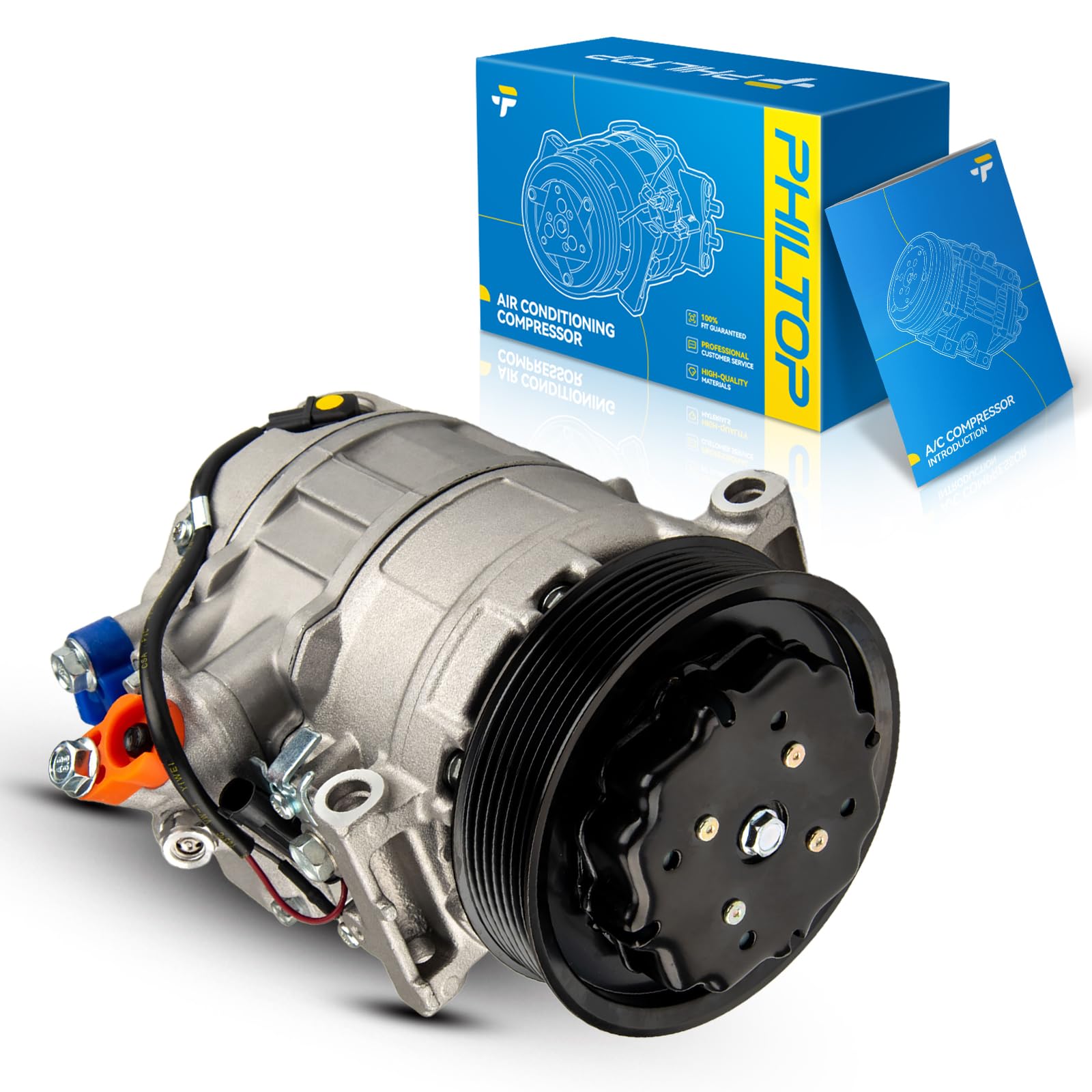 PHILTOP 98394 97394 AC/Air Conditioning Compressor for E320 2002-2006, E350 2006, E500 2003-2006, S500 2000-2001, E55 AMG 2002-2006, E430 2002, CL55