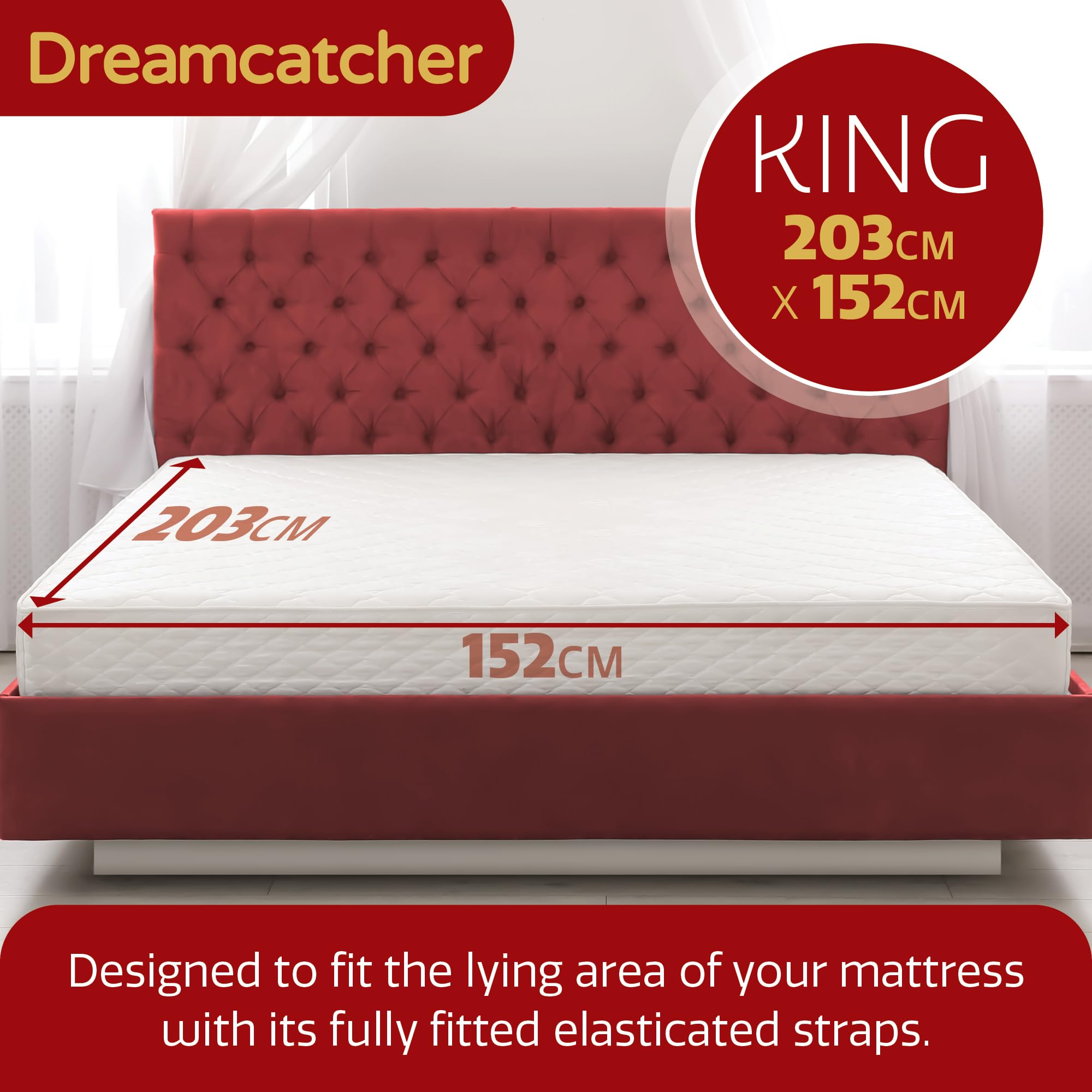Dreamcatcher Superking Electric Blanket 203 X 182cm, Soft Polyester