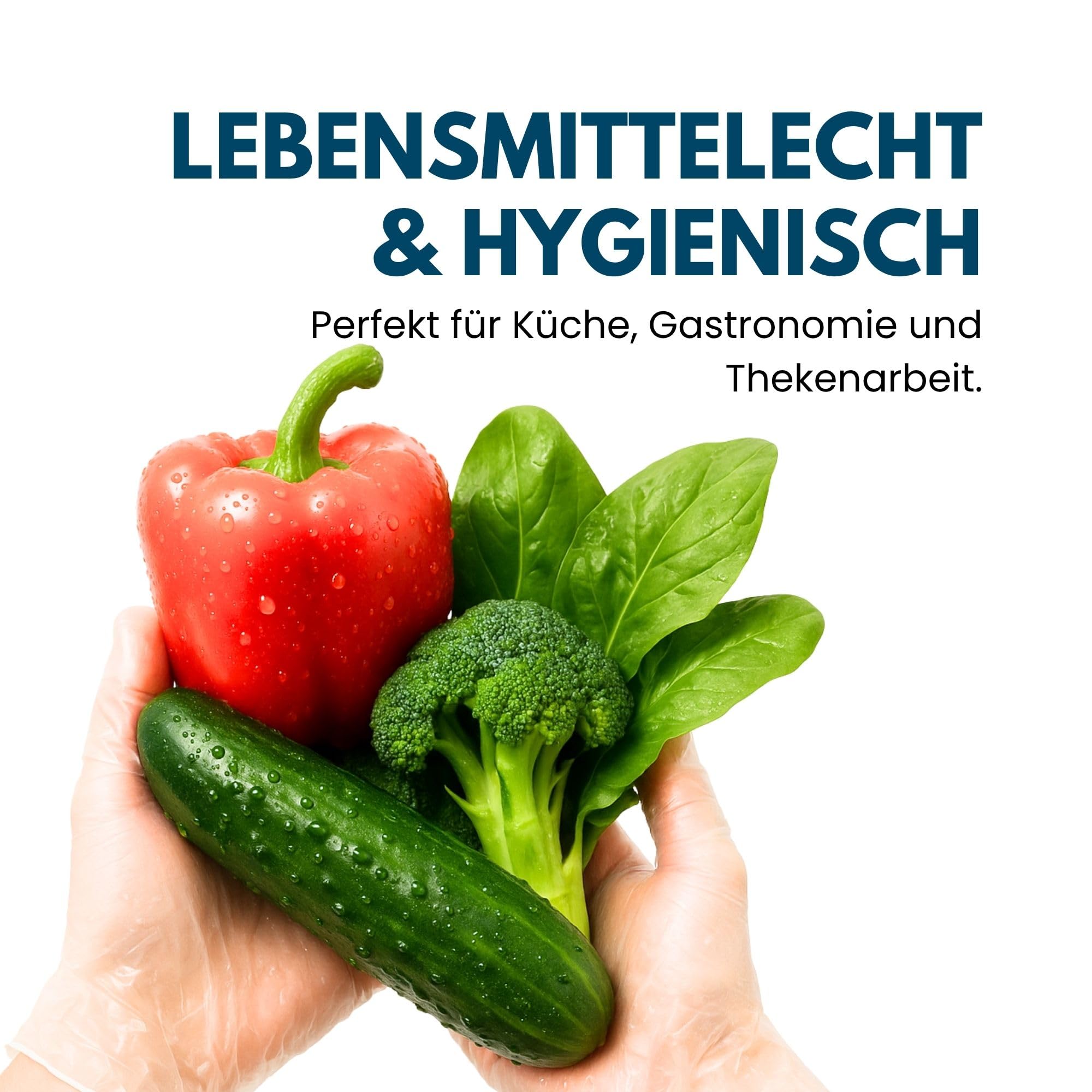 Vinylhandschuhe 1000 Stück | XL | Einweghandschuhe Vinyl Handschuhe Sehr tastsensibel – Stabil, Puderfrei & Latexfrei – Reißfeste Gummihandschuhe | Gr. XS, S, M, L, XL