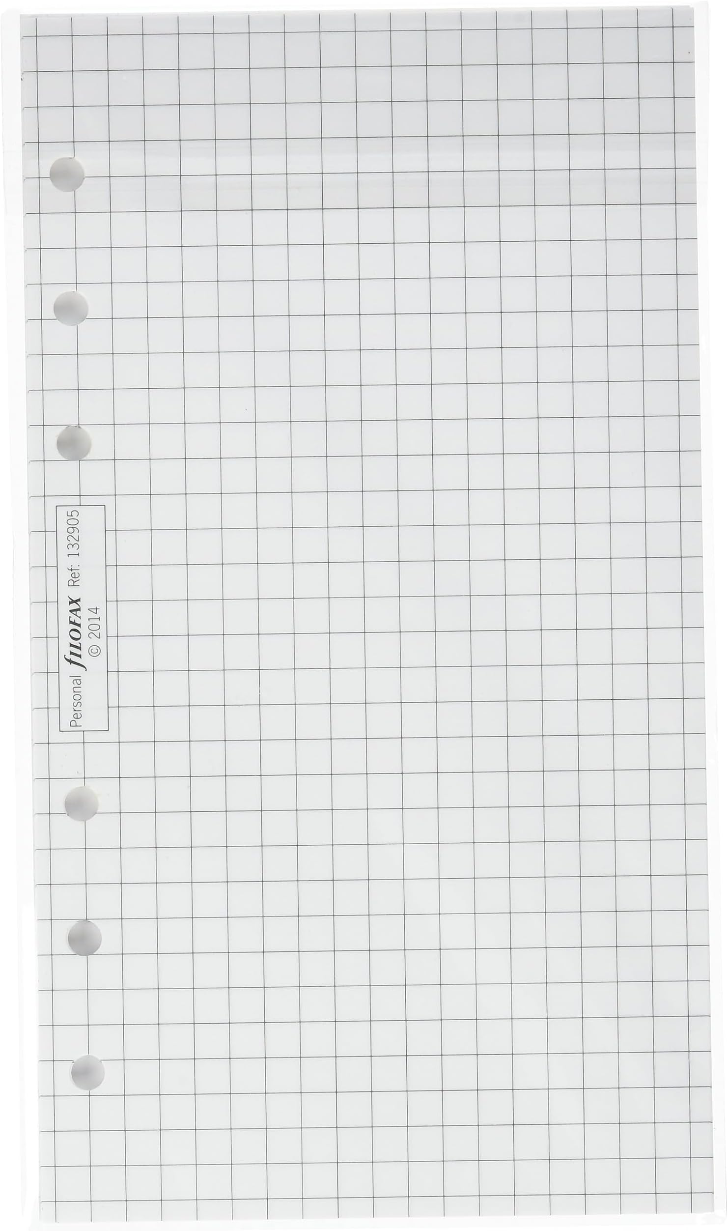 Filofax Personal White Quadrille Notepaper