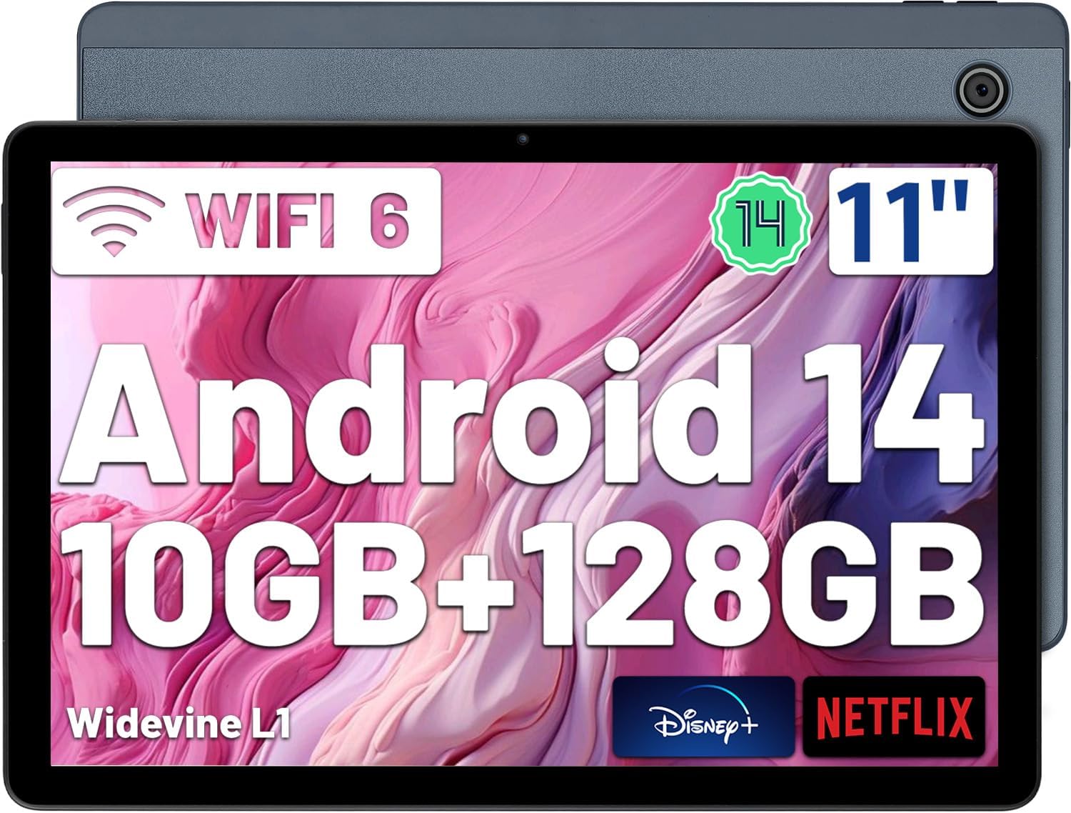 Amazon.com : Android Tablet, 11 inch Android 14 Tablet Octa Core, 10GB ...