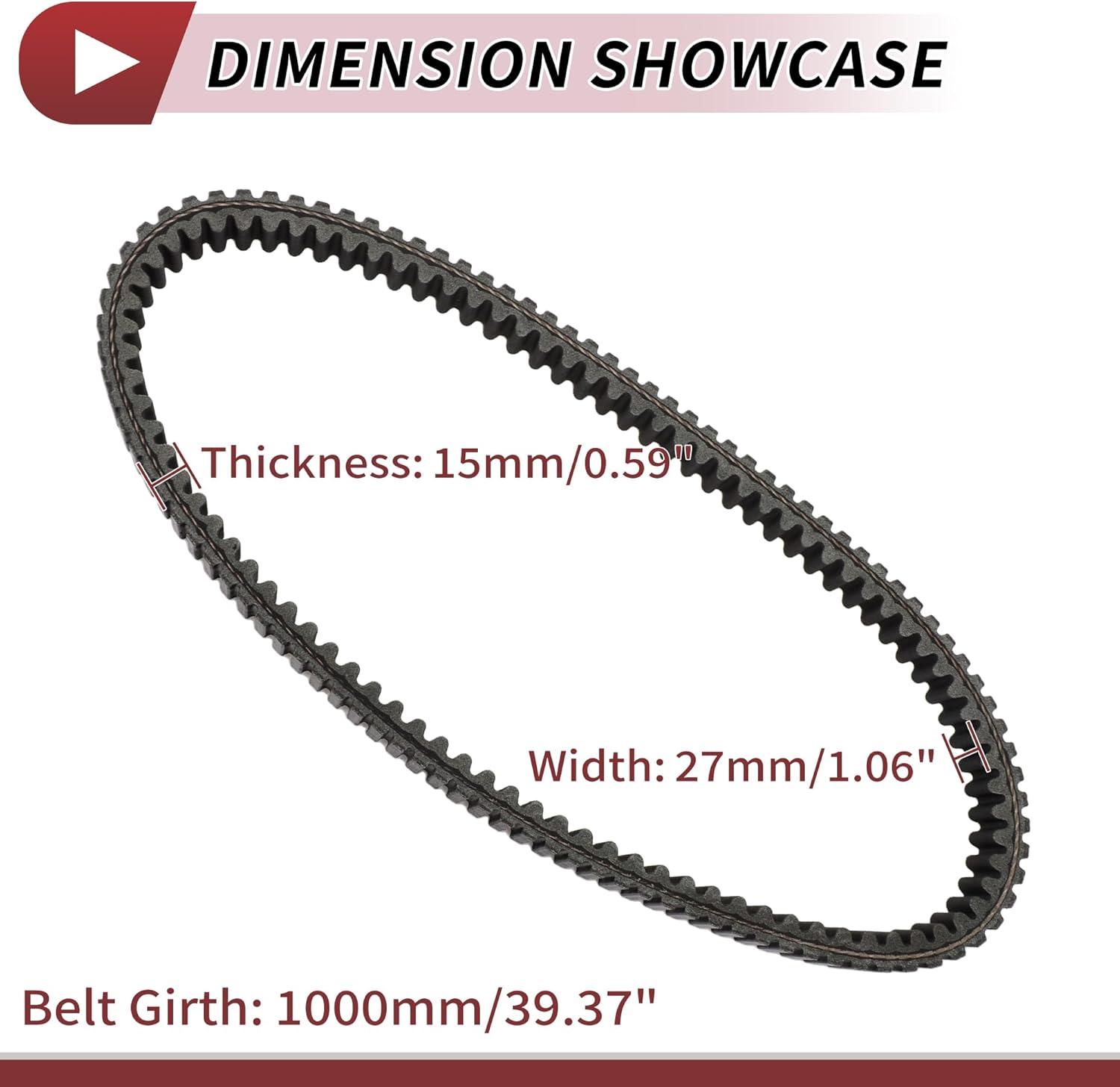 Drive Belt for Suzuki Burgman 400/SkyWave 400 AN400/S 2007-2022 V-Belt No.2760105H00000