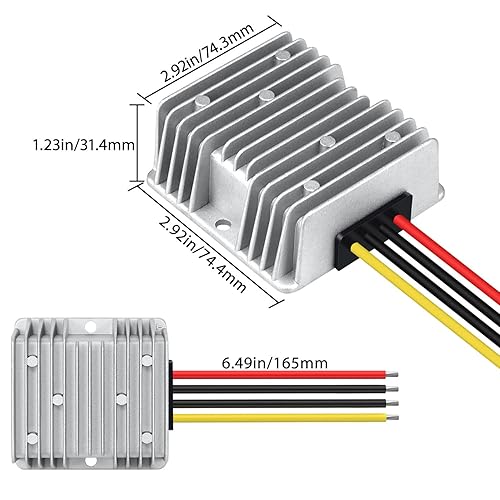 Miniatura 8 de LeMotech Convertidor DC 48v a 12v 10A 120W reductor de voltaje reductor de voltaje IP68 transformador impermeable para carrito de golf, camión,