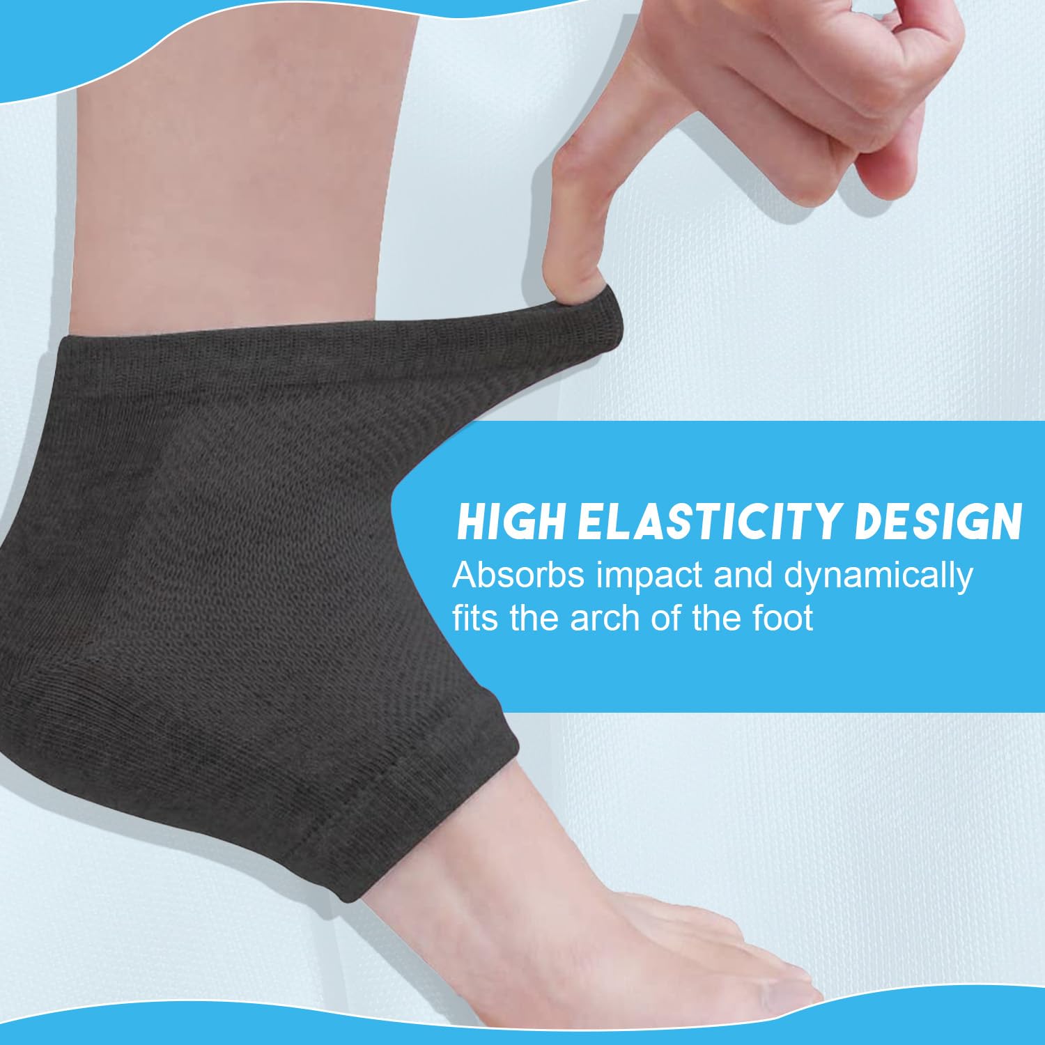 Soporte De Arco Plantillas De Zapatos Silicona Fascitis Plantar Alivio Del Pie