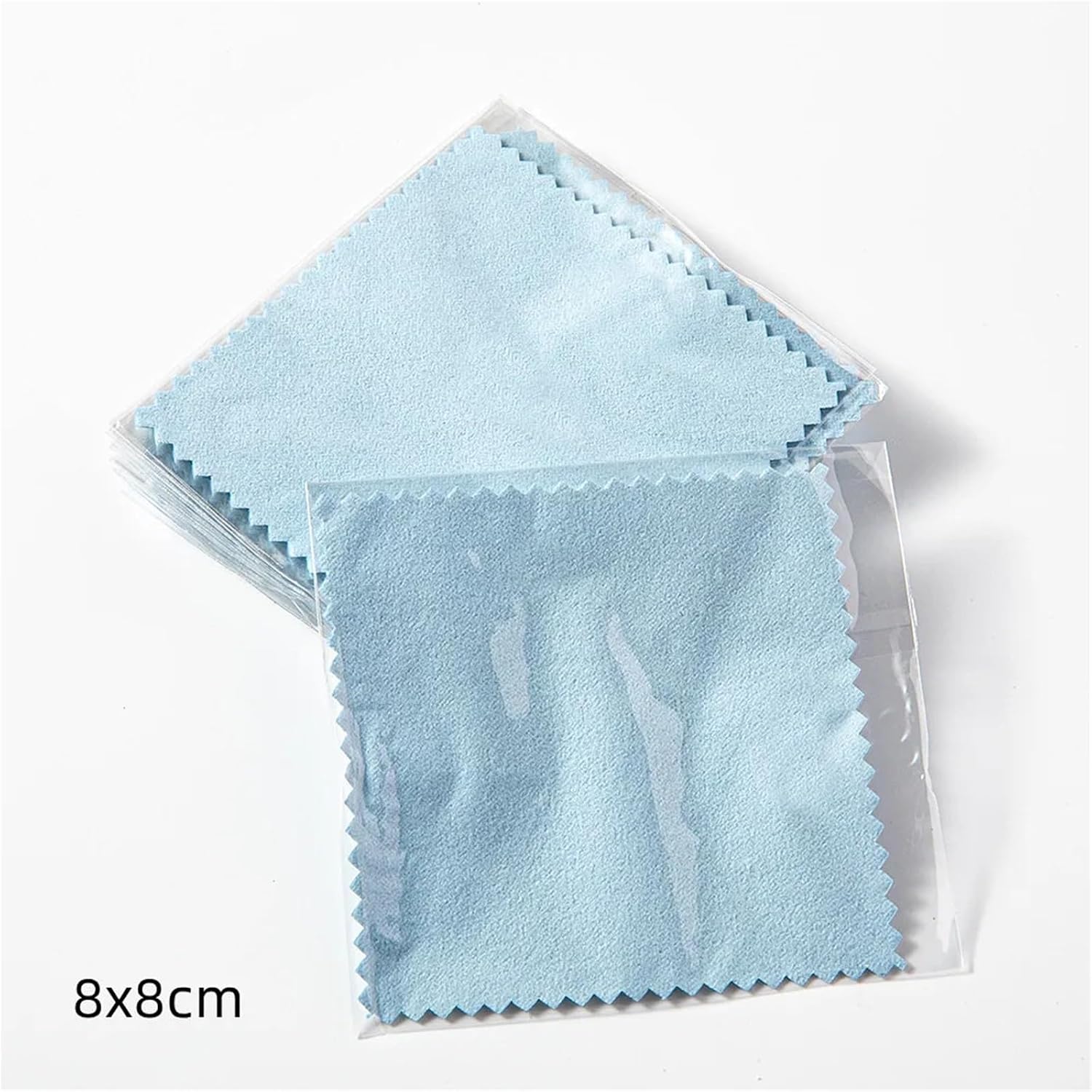 Jewelry Cleaner Cloth 400Pcs 8x8cm Individually Packaged Silver Jewelry Necklaces Shining Tools Cleaning Soft Cloth Polishing Wiping