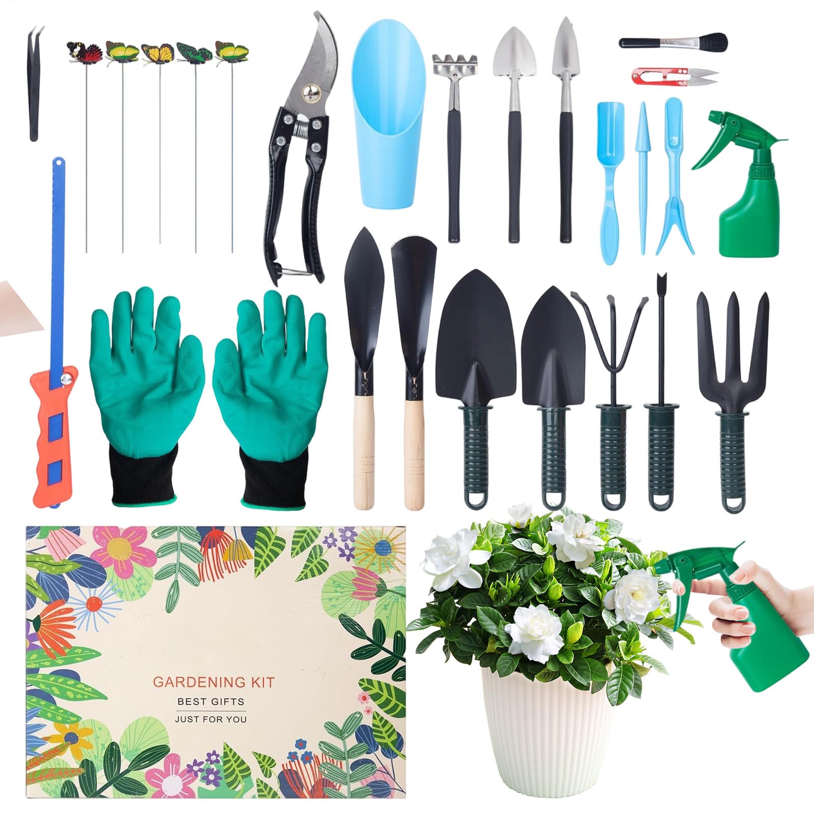 Calendario 'Avvento 24 Giorni Attrezzo Da Collezione | Set Di Attrezzi Per Giardinaggio Per Donne E Uomini Giardino Giardinaggio Esterno Interno Casa Prato Floreale