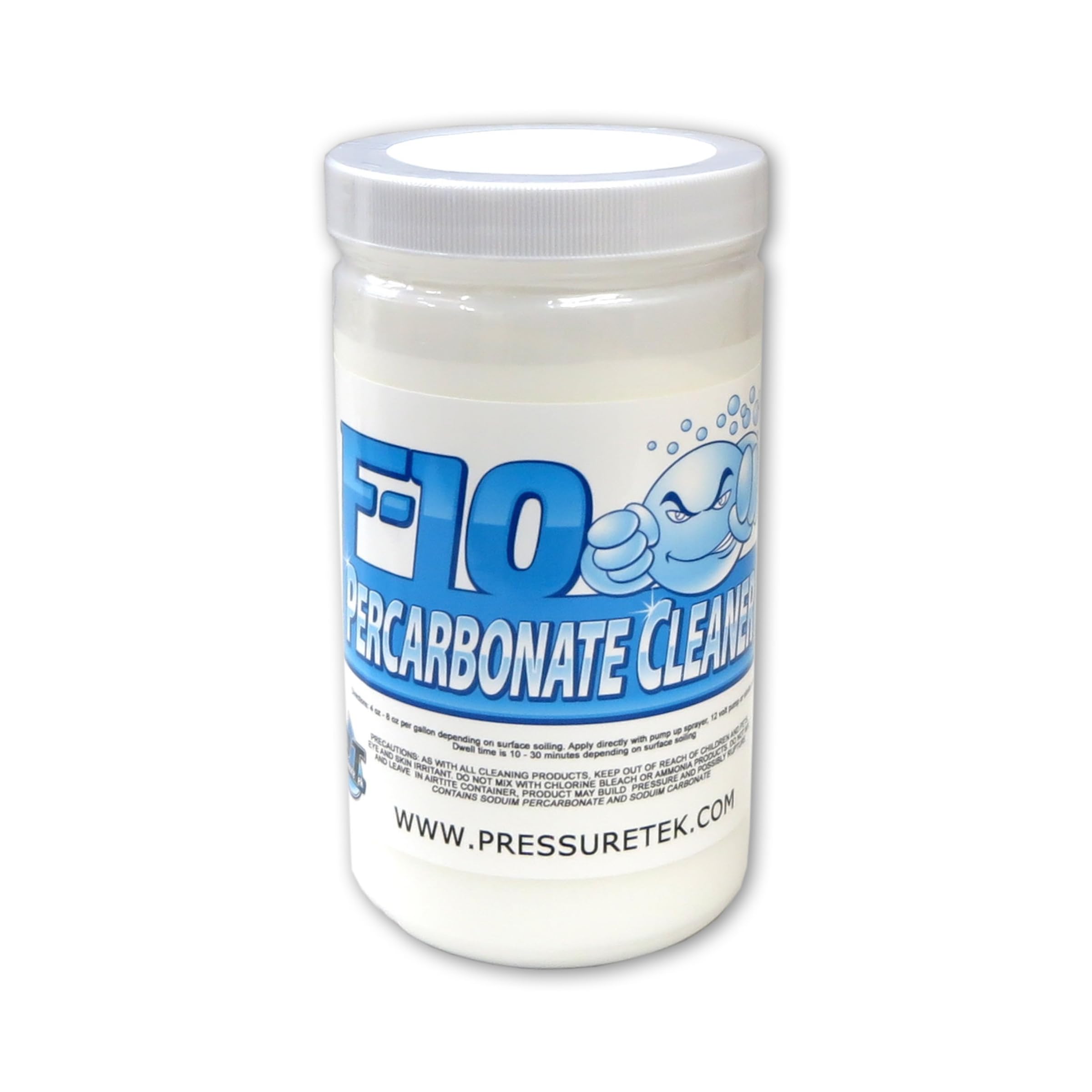 PressureTek F-10 Percarbonate Wood Cleaner: UV Damage Remover and Wood Restorer (1)