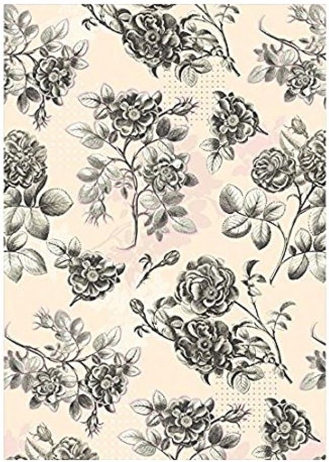 Kew Gift Wrap - Briar Roses (1 sheet + 1 tag)